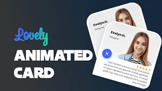 Animated Testimonial Card Using CSS | CSS Card | #css