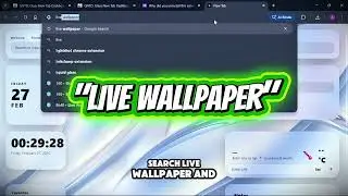 Turn Chrome Into a Live Wallpaper Browser | FREE Glass Tab Setup 😍