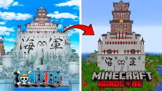 I Built Marine Ford From ONE PIECE In Hardcore Minecraft !