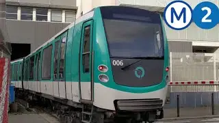 (M&eacute;tro 2) Passage d'un MF01 &agrave; la rue de Lagny)