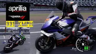 Aprilia RSV4 -X Trenta vs Kawasaki Ninja ZX-10RR | Top Speed 331 kmph | RIDE 5 #superbike 