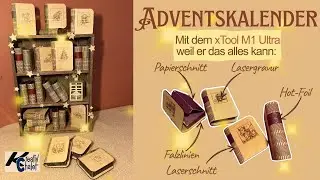 B&uuml;cher-Adventskalender mit dem xTool M1 Ultra Laser