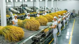Inside a Modern Rice Factory – From Raw Paddy to Polished White Rice (Full Process)