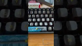 New Keychron black transparent OSA black and gold key cap set on K4 with a Japanese/Samurai touch!