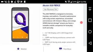 Alcatel A30 FIERCE&trade; | MetroPCS