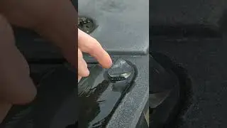 Cool ice crystal formation, on our camper tongue box, with water inside.