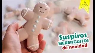 SUSPIROS - MERENGUITOS - MERENGUE COOKIES con formas 🌲 NAVIDAD by Marielly
