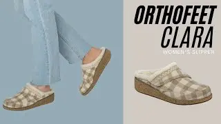 All-Day Comfort: Women's Orthofeet Clara Slippers 👟✨