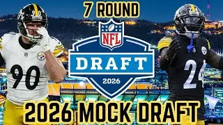 My 2026 nfl Steelers 7 round mock draft 1.0