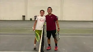 12 Year Old vs Top Tier USTA Rated 4.0 Man / Mini Alcaraz vs The Warrior / CoVA Tennis is live!