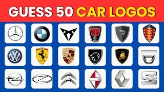 Guess the Logo in 3 Seconds | 50 Famous Car Brands Logos | Logo Quiz 2025