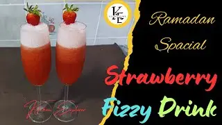 Strawberry Fizzy Drink | Strawberry Soda Drink | Real Strawberry Soda Drink | Strawberry Drink