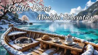 Serene Alpine Lake Morning Jazz Piano 🌸 for Gentle Focus, Mindful Relaxation, Peaceful Scenic Escape