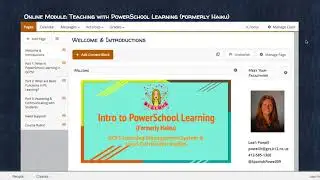 Tour of PSL Online Module