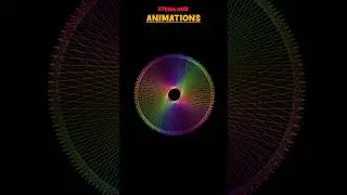 Hypnotic Rainbow Spiral Animation Python Graphics Tutorial #PythonTutorial #TurtleGraphics #shorts