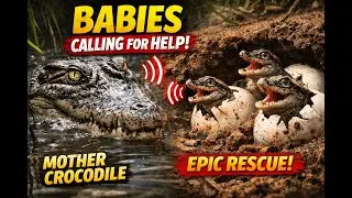 Mother Crocodile&rsquo;s Incredible Survival Skills | Baby Crocodiles Calling Before Hatching 😱🐊