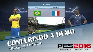 PES 2016 - Conferindo a Demo no Xbox 360 Brasil VS França