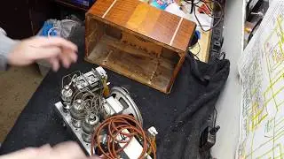 Старинный ламповый радиоприёмник Grunow 501 1934 года. Часть 10 из 10. Сборка и финальная демонстрация.