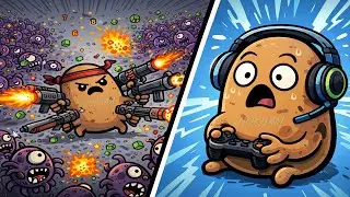 Brotato is like Vampire Survivors... but with armed potatoes! 🥔