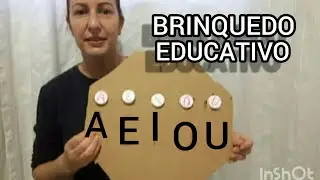 como fazer  brinquedo aducativo A,E,I,O,U.