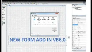 How to Add New Form in VB6.0 || New Form Add In visual basic 6.0
