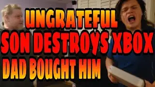 UNGRATEFUL SON DESTROYS XBOX DAD BOUGHT HIM FOR CHRISTMAS!!!