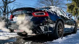 Fiat 124 Spider Abarth Exhaust Cold Start