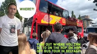What you can see using the hop on, hop off bus tour in BELFAST!!