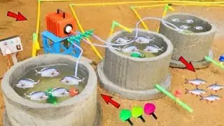 DIY Fish Farming Mini Water Tank Construction | Air Pump Machine | Science Project
