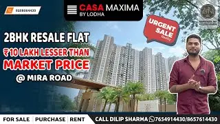 Lodha Casa maxima | 2 bhk with deck flat for sale | 2 bhk ready to move in lodha casa mira road