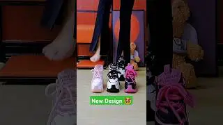 Three Different Colors Shoes ✅ #sheshoe #girlsshoes #ladiesshoes #shoesdesign #fashion #shorts
