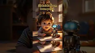 shakalaka boom boom Magic Pencil ✏️ | What He Draws Comes to Life! #Shorts #ai #animatedshorts