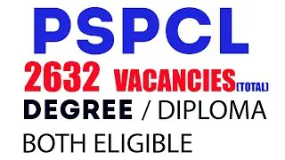 PSPCL | Bumper Vacancies | Junior Engineer