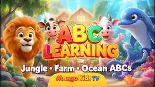 ABC Learning Song for Kids | Jungle, Farm & Ocean Animals | Learn Alphabet A&ndash;Z