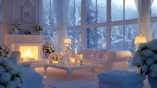 Soft Piano Moving Beneath Winter Firelight ❄️ A Quiet Atmosphere for Focus and Calm