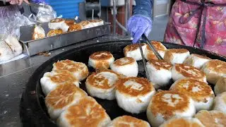 Steam-fried Buns, Rice Milk - Taiwanese Breakfast 台東美食 秒殺水煎包