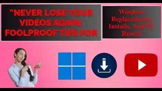 How to save / safe youtube videos after reseting /changing window #windowstips #techsolutions #trend