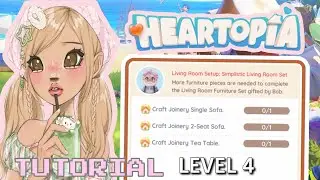 How to craft *Joinery Single Sofa, Joinery 2-Seat Sofa, Joinery Tea Table* in HEARTOPIA 