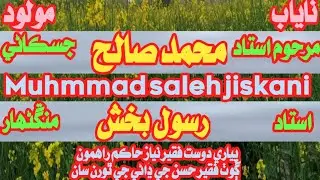 Muhmmad saleh jiskani | Rasool Bux Mangnihar | Abdul GHANI Halepoto | Sindhi molood Sharif |مولود