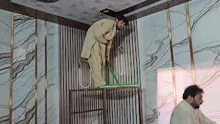 3D Flex Wallpaper installation in Bedroom