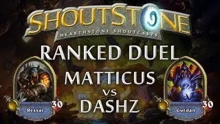 Hearthstone Beta Shoutcast: Matticus vs. Dashz (Hunter vs. Warlock) Ranked Duel - ShoutStone