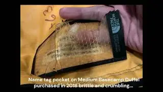 The North Face Medium Basecamp Duffel Material Failure