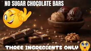 TASTY SUGARLESS CHOCOLATE BARS, MAKE AT HOME IN 10 MINUTES.