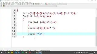 Two Dimensional Array 2D Array with program example - C++ Programming Language [ Hindi ] 42