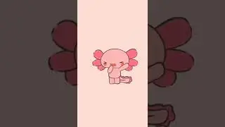 smol Axolotl sleepy -- #sleep #axolotl #art #cute #kawaii #animals #animation #fyp #fypシ