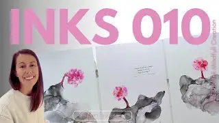 INKS 010 - Keep Creating! Alcohol Ink Triptych
