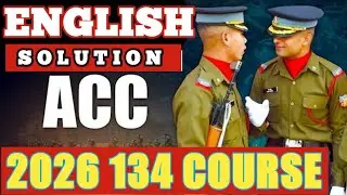 ACC ENGLISH 134 PAPER SOLUTION ||  FOR ACC & SCO EXAMS ||