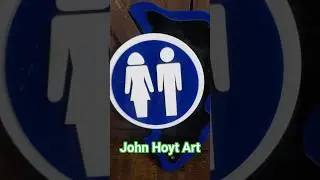 Jurassic Park Restroom sign Movie Prop Replica by John Hoyt Art #movieprop #rpf #Jurassicpark #movie
