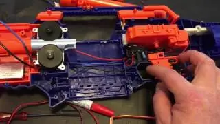 Nerf Rapidstrike CS-18 Mod Test DRS Aluminum/Blastersmith UK Wiring Kit