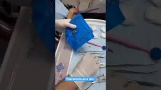 #Placement_as_a_unit.             Easy rubber dam application      #endodontics #rubberdam #apexlore